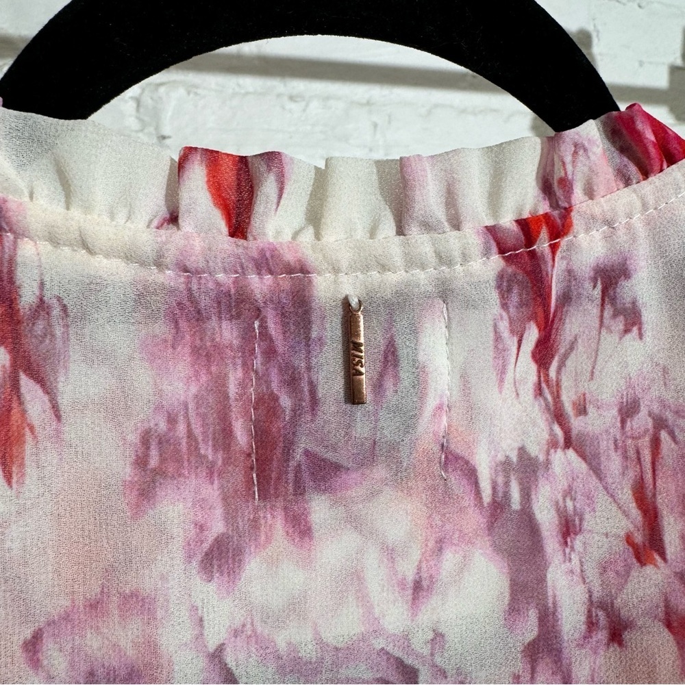 Misa Los Angeles Lorena Dress in Abstract Rose Flora - Picture 8 of 12
